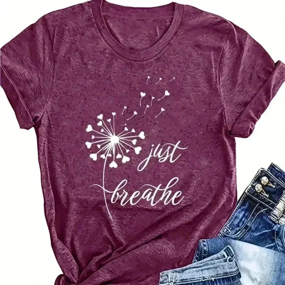 Dandelion Print Tshirt - Picture 1 of 3